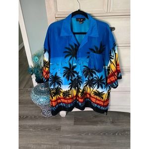 Men’s sunset paradise largeH awaiian Shirt